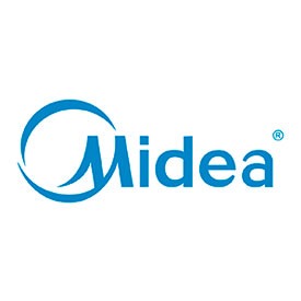 Logotipo da Midea - refrigeradores e geladeiras